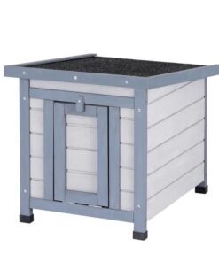 i.Pet Outdoor Cat House Rabbit Hutch Wooden Shelter Condo Small Enclosure Indoor Cat House Outdoor