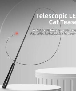 pet products Interactive LED telescopic pole cat teaser stick