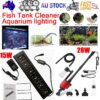 7-in-1 Aquarium Sand Washer Upgrade AU Plug / 15W 66LED RGBW Aluminum Shell Stand Light 40CM/28-Button Control