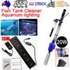 Aquarium cleaner 20W 1000L/H &15W/ 66LED RGBW aluminum shell bracket light 40CM/28-button control