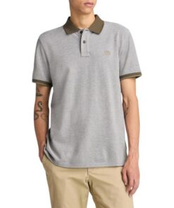 Baboosic Brook Oxford Short-Sleeve Polo Grey
