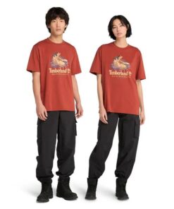 Front Boot Graphic T-Shirt Red