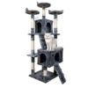 Furtastic 170cm Cat Tree Scratching Post - Dark Grey