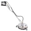 JET-USA 21" Stainless Steel Pressure Washer Surface Cleaner with Yoke Handlebar, 3/8" Fitting, For Concrete Driveway Patio Floor
