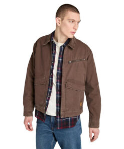 Men's Strafford Washed Canvas Jacket Brown