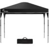 RED TRACK 3.6x2.2m Ultra Compact Folding Gazebo, Carry bag, Portable Outdoor Popup Marquee for Camping Beach, Black