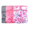 Rooster Farms Female Dog Diapers Small 3Pk - Washable Reusable Nappies Hook/Loop
