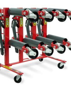 T-REX 2360kg Set of 4 Vehicle Positioning Jacks with Rack Stand, Mechanical Ratcheting Foot Pedal Wheel Dolly For Auto Car Moving