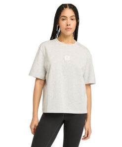 Women's Timberland® Stack Logo Short-Sleeve T-Shirt Grey