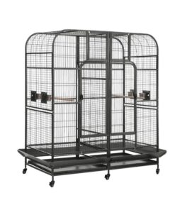 i.Pet Bird Cage Extra Large Aviary 185cm Pet Parrot Cage Castor Wheel Removable Divider