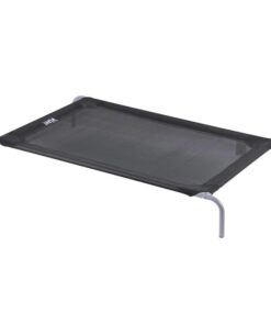 i.Pet Pet Dog Bed Elevated Trampoline Durable Raised Heavy Duty Large Dogs 90x137cm Black