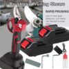 30mm Electric Pruning Shears Cordless Brushless Secateur For Makita 18V Battery