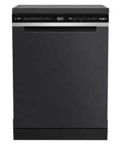 Whirlpool 60cm Freestanding Dishwasher - Black Stainless Steel