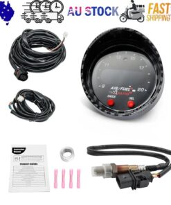 52mm AFR O2 UEGO Wideband Air Fuel Ratio Gauge Kit 30-0300 LSU 4.9 Probe Sensor