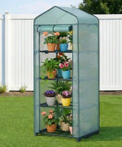 Green Fingers Greenhouse 4 Tiers Mini Green House Garden Bed 1.6x0.7x0.5M