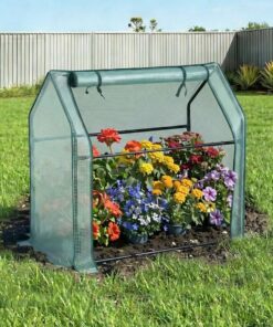 Green Fingers Mini Greenhouse 91x46x84cm Steel Frame PE Cover Outdoor Shelter