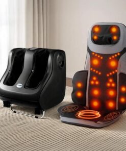 Livemor Full Back Massage Seat Cushion Heating With 360° Foot Massagers