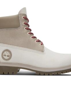 Men's Heritage 6-Inch Lace Up Waterproof Boot White 10 US Mens