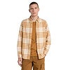 Men's Midweight Flannel Check Shirt Orange