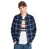 Men's Midweight Flannel Checkered Shirt Blue