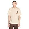 Men's Timberland® Brand Carrier Slogan Back Graphic T-Shirt Beige