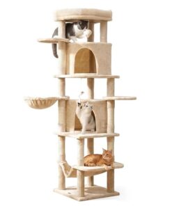 i.Pet Cat Tree Tower 167cm Large Scratching Post Furniture Scratcher House Beige