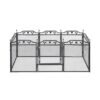 i.Pet Pet Dog Playpen Heavy-Duty Enclosure Multi-Configuration Indoor Outdoor Black