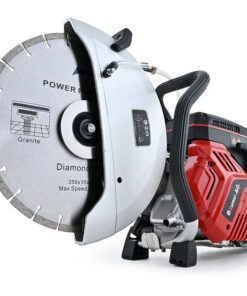 BAUMR-AG 350mm Professional Concrete Demolition Saw 74cc 2-Stroke, Wet and Dry Demo Cutting, 14" Diamond Blade, Anti-Vibration System