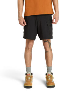 Men's Quick-Dry Stretch-Fit Cargo Shorts Black