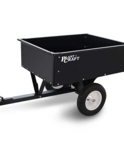 PLANTCRAFT 270kg Capacity Metal Dump Cart, for Ride on Mower