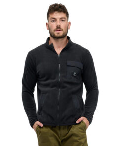 Unisex Full Zip Fleece Black