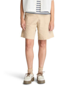 Women's Linen Bermuda Beige