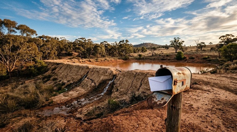 Polymer Innovations legal threat letter arrives at a leaking Australian farm dam — Big Ditch dam repair