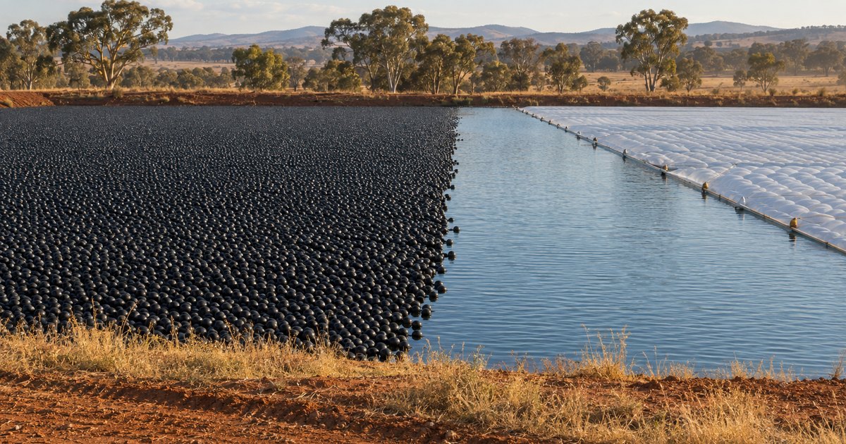 Shade balls vs floating covers on an Australian farm dam