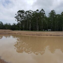 Construction site of Big Ditch Dam, specializing in dam building and water management solutions.